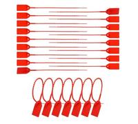 Ujjdwiurgh 500 Pcs Sceaux de Sécurité en Plastique pour Extincteurs D'Incendie, Étiquettes Vierges Auto-Verrouillables pour Remorques de Signalisation de Sécurité.