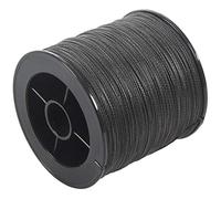 Ujjdwiurgh 500M 50Lb Coloré Ligne de Pêche Tresse Multifilament PE 4 Brins (Noir)