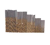 Ujjdwiurgh 50Pcs 1/1.5/2.0/2.5 / 3mm ensemble de HSS forets en titane enduit