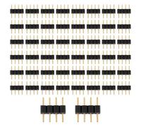 Ujjdwiurgh 50Pcs 4 Broches Rgb Led Bande Mâle Connecteur Adaptateur Connecteur pour 3528 5050 LumièRe de Bande