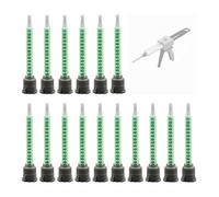 Ujjdwiurgh 50pcs Buses Mélangeurs Statiques Buse de Mélange D'Adhésif pour Mélangeur de Liquide à Base D'Époxy (AB Glue)