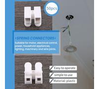 Ujjdwiurgh 50PCS CH2 Spring Quick Wire Connector Cable Clamp Terminal Block Connector pour LED Strip Light