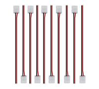 Ujjdwiurgh 50Pcs Connecteur de Bande LED 2 Broches Connecteurs D'Accessoires de Bande de LED 8 Mm pour Bande de LED 2835 3528 5050 5730 5630 SMD