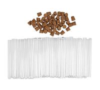 Ujjdwiurgh 50Pcs Laboratoire D'Essai en Plastique Tube 15Ml avec Cork 15X150Mm Laboratoire Fournitures Scolaires Education