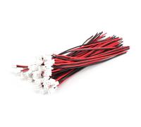 Ujjdwiurgh 50Pcs Mini JST 2,0 2P Connecteur Male Cables Cables