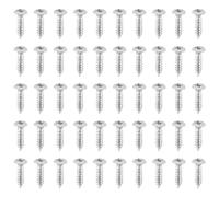 Ujjdwiurgh 50X PièCes de Vis de Basse de Guitare pour Plaque de Protection Pickguard, Argent