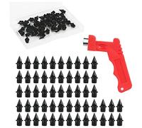 Ujjdwiurgh 56PCS 1/4 Pouces Pointes de Piste en Acier au Country Spikes Remplacement avec Spikes Clé Outil Pointes de Chaussures Pointes de Course pour Chaussures de Sport