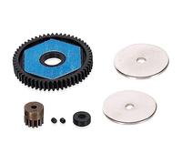 Ujjdwiurgh 56T Spur Gear Remplacer 56T Spur Gear 13T Motor Gear Transmission Gears Set pour 1/10 RC Crawler Car SCX10 SCX10 II Upgrade Parts