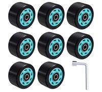 Ujjdwiurgh 58x32mm 88A Double Rangée Patins à roulettes Accessoires Patins de Vitesse Roues Voiture Ligne Roue Quatre Roues Skateboard Roues PU