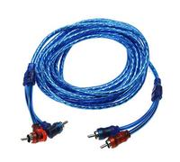 Ujjdwiurgh 5M 2 À 2 Prise De Voiture Audio Stéréo Cuivre Câble Système Amplificateur Tressé