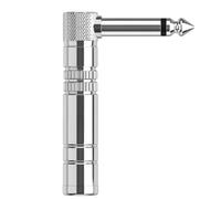 Ujjdwiurgh 6,5 mm Prise Droite Coudée Droite 6,35 mm Mâle à Coude Adaptateur de Prise D'Instrument Musical