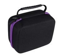 Ujjdwiurgh 6 Couleurs Essentielle Cas 30 Bouteilles 10 Ml de Parfum Boîte D' Essentielle Voyage Portable Titulaire de Transport Vernis une Ongles Sac de Rangement Pourpre