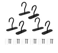 Ujjdwiurgh 6 Crochets de Plafond pour Suspendre des Plantes, Crochet Mural pour Jardinières, Cintre Noir pour Support de Pots de Plantes D'Intérieur et D'Extérieur