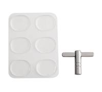 Ujjdwiurgh 6 pack de autocollants silencieux en gel de silicone de Batterie avec un pack de cle Gel Gel Damper 6 pack avec un pack de accrodoir de casse clair de batterie