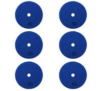 Ujjdwiurgh 6 Pcs 4 Pouces / 100 Mm Grit 50 Diamant Pad De Polissage À Sec Marbre Résine Flexible Disque De Ponçage Pierre Céramique Pierre Disque De Polissage
