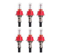 Ujjdwiurgh 6 Pcs Débitmètre de Collecteur de Chauffage par le Sol, Régulateur de Surveillance de Débit Visuel pour Systèmes de Chauffage par le Sol (1/2)