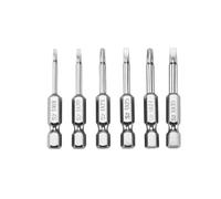 Ujjdwiurgh 6 Pcs S2 Acier Vis Triangulaires Bits Tournevis Magnétique Peu Anti Glissement Tête de Vis Triangulaire 1.8/2 / 2.3/2.5/2.7/3 mm Expédition de Baisse