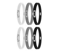 Ujjdwiurgh 6 Pièces de Bandes de Poubelle avec Cordon Lord Réglable pour Grande Poubelle, Bandes en Caoutchouc pour Poubelles de 8 à 33 Gallons, Bande Multifonction de Haute Qualité B