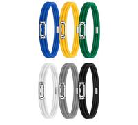 Ujjdwiurgh 6 Pièces de Bandes de Poubelle avec Cordon Lord Réglable pour Grande Poubelle, Bandes en Caoutchouc pour Poubelles de 8 à 33 Gallons, Bande Multifonction de Haute Qualité A