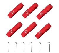 Ujjdwiurgh 6 Pièces de Lignes de -Ball de Plage, Équipement Portable de Marquage de Lignes Rouges, Marqueur de Terrain pour L'Entraînement au Sable, la Plage, Les Sports de Plein Air