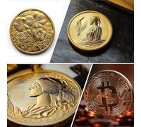 Ujjdwiurgh 6 Pièces de Monnaie Vierges à Graver, Pièces de Monnaie Vierges de 40 mm, Gravure au, Pièces de Défi Personnalisées, Disques en Métal Mixtes