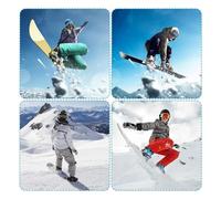 Ujjdwiurgh 6 Pièces de Sangle D'Échelle de Cheville de Snowboard, Sangle de Chaussures de Patinage à roulettes, Sangle D'Échelle de Snowboard, Fixation de Remplacement avec Vis