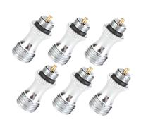 Ujjdwiurgh 6 Pièces de Valve D'Air en Acier Inoxydable pour Aérographe, Pièce de Machine à Aérographe, Fournitures D'Aérographe