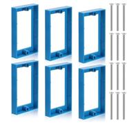 Ujjdwiurgh 6 Pièces D'Extension de Boîte de Sortie de Prise Simple de 1/2 Pouces, Boîte D'Extension de Prise Électrique avec Rallonge de Prise à 12 Vis