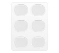 Ujjdwiurgh 6 pieces/ensemble caisse tambour pad muet tampons de tambour caisse silencieux a tambour muet Accessoires pour instruments a percussion transparents (Transparent)
