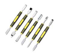 Ujjdwiurgh 6 Pièces Outil de Réparation Électronique Kit D'Outils de Réparation D'Ouverture par Levier Outil D'Ouverture D'Ordinateur Tablette Spudger en Métal pour L'Ouverture