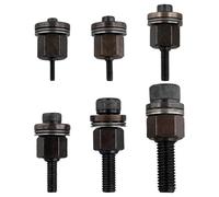 Ujjdwiurgh 6 Pièces Outil de Rivetage à Main Ensemble de Têtes en Acier Riveteuse Manuelle Remplacer L'Écrou de Pointe M3//M5/M6/M8/M10 Tête de Mandrin pour Outil D'Écrou de Rivet