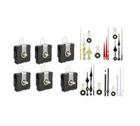 Ujjdwiurgh 6 Pièces Outils de Réparation de Mécanisme de Mouvement D'Horloge à Quartz avec 6 Paires Différentes de Mécanismes D'Horloge Murale à Faire Soi-Même