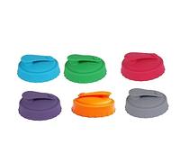 Ujjdwiurgh 6 Pièces Peuvent Protéger Le Couvercle ou Couvrir Les Couvercles de Canette de Boisson en Silicone Réutilisables pour Les Canettes de Soda/Boisson/Bière Standard avec Buse Refermable