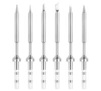 Ujjdwiurgh 6 Pièces pour le Remplacement des Pointes de Fer à Souder Pinecil TS100, Mini Stations de Stylo à Micro-Soudure Portables, Accessoires de Soudage