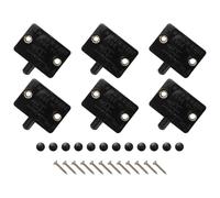 Ujjdwiurgh 6 PièCes SéRies Interrupteur à LED de Porte pour éClairage de Placard, Interrupteurs de Lampe éLectrique D'Armoire Normalement FerméS, pour Armoire de Garde-Manger Noire