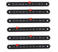 Ujjdwiurgh 6 PièCes SéRies Tableau de Bord de Table de Football Mini Tableau de Bord de Billard Pointeurs de Marqueur et Compteur de Jeux de Table de Bande de Nombres
