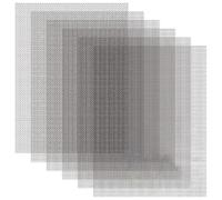 Ujjdwiurgh 6 Pièces Treillis Métallique 30x21 Cm, en Acier Inoxydable 20 Mailles, Tamis à Mailles Métalliques Antirouille pour Projets de Bricolage, Évent, Filtrante, Jardin