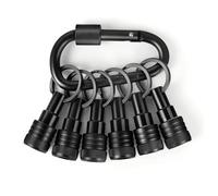 Ujjdwiurgh 6 Porte-Embouts Porte-Clés, Porte-Embouts à Tige Hexagonale de 1/4 Pouce, à Changement pour Tournevis à Écrou, Tournevis et Forets