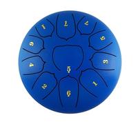Ujjdwiurgh 6 Pouces 11 Tons Langue en Acier Tambour Main Pan Tambour Pilon Percussion Instrument de Musique Tambourin Tambour Pièces de Rechange C
