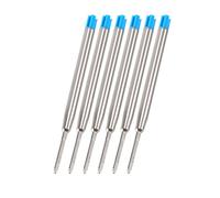 Ujjdwiurgh 6 Recharges pour Stylo à Bille 10 Cm Bleu Grosses Recharges