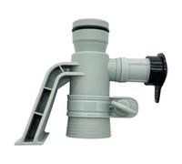 Ujjdwiurgh 637R 12363 Adaptateur de Tuyau de Piscine avec Valve à Piston Réglable Accessoires de Piscine Plunger Valve