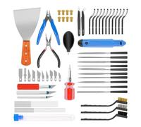 Ujjdwiurgh 66 Outils et Accessoires de Raffinement de Modèles Imprimés en 3D, Outils D'Imprimante 3D pour le Nettoyage, la Découpe, L'Ébavurage et la Finition