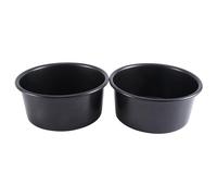 Ujjdwiurgh 6Inch Cake Pan Lot de 2 Petits Moules à Gâteau Ronds en Alliage D'Aluminium Antiadhésif Moule à Four en Étain pour la Cuisson de Gâteaux D'Anniversaire de Mariage