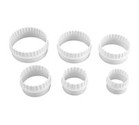Ujjdwiurgh 6Pcs Moule Emporte Piece Patisserie Gateau Biscuit Fondant Sugarcraft Cutter Rond