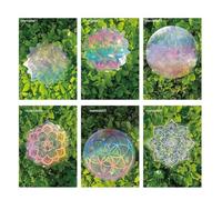 Ujjdwiurgh 6pcs / Set Arc-en-Ciel Maker Sun Catcher Suncatchers PVC Glass Stickers Window Window Mur Art pour la Chambre à Chambre pour Enfants