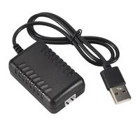 Ujjdwiurgh 7.4V 2000Mah 5Cm XH-3P Chargeur USB pour 144001 XK K130 12428 A959 A959-B A979 A979-B K989 K969 RC Modèles de VéHicules Automobiles