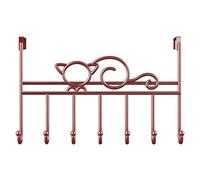 Ujjdwiurgh 7-Crochet sur Porte Cintre Fer Art Sac VêTements Clé éCharpe Support Suspendu Salle de Bain Cuisine Maison Porte Organisateur