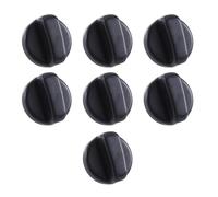 Ujjdwiurgh 7 PièCes Boutons de Commutateur Rotatif de CuisinièRe à Gaz à Trou Noir de 8 Mm pour la Cuisine