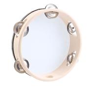 Ujjdwiurgh 7 Pouces Tambour Musical Tamborine Drum Round Percussion Gift pour KTV Party