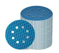 Ujjdwiurgh 70 PièCes Ponceuse Orbitale Papier de Verre 5 Pouces 8 Trous Disque de PonçAge Grain de Papier de Sable pour Disques de PonçAge Anti-Blocage Losange